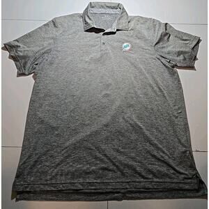 Vineyard Vines Charcoal Miami Dolphins Throwback Destin Polo Golf Size XL